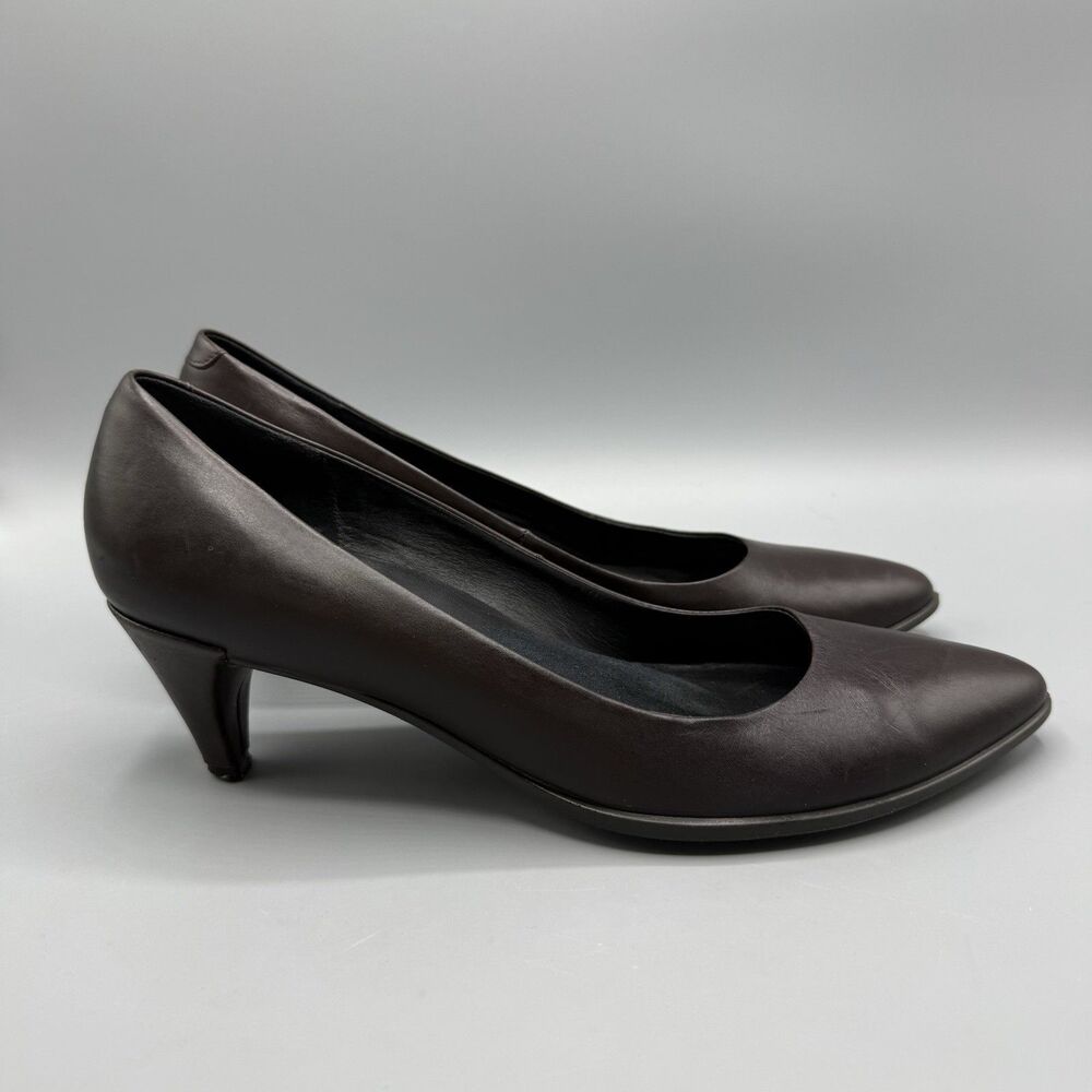 Ecco Danish Design Women's Dress Pump Brown Heels Size EU 41 / US 10